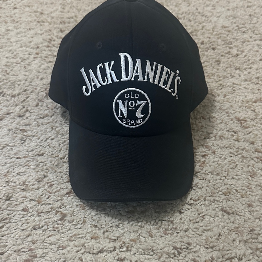 Jack Daniels Black and White Logo Hat